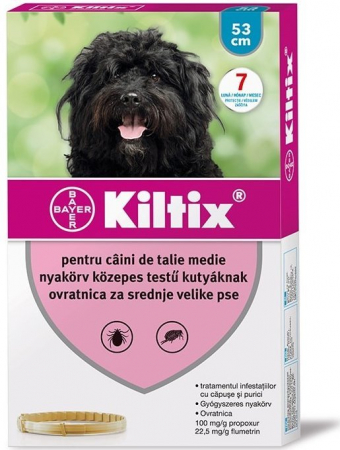 Antiparazitare - Kiltix M Zgarda Antiparazitara Caini, 53 cm