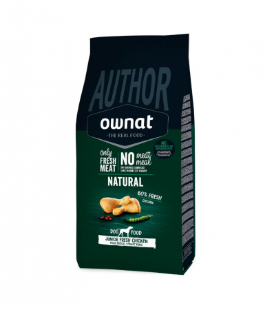 Hrană uscată - OWNAT AUTHOR JUNIOR PUI 3 KG
