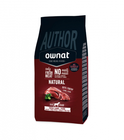 Hrană uscată - OWNAT AUTHOR MIEL & PORC 3 KG