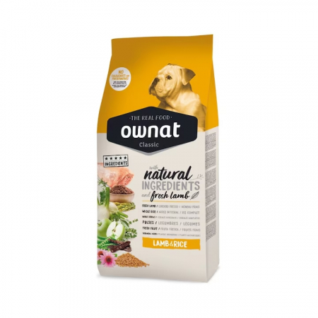 Hrană uscată - OWNAT CLASIC MIEL 20 KG