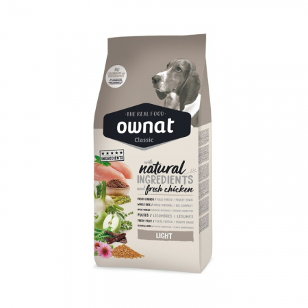 Hrană uscată - OWNAT CLASIC LIGHT 20 KG