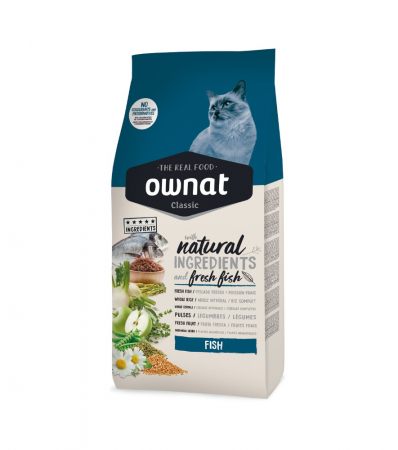 Hrană uscată - OWNAT CLASSIC PESTE CAT 4 KG