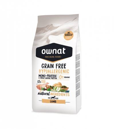 Diete veterinare - OWNAT GRAIN FREE HYPOALLERGENIC MIEL 12 KG
