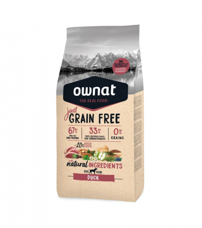 Hrană uscată - OWNAT JUST GRAIN FREE ADULT RATĂ 14 KG