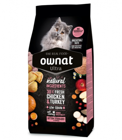 Hrană uscată - OWNAT ULTRA KITTEN STERILIZED 3KG