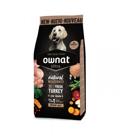 Hrană uscată - OWNAT ULTRA MEDIUM LIGHT 12 KG