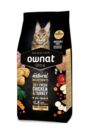 Hrană uscată - OWNAT ULTRA YOUNG STERILIZED PUI 3KG