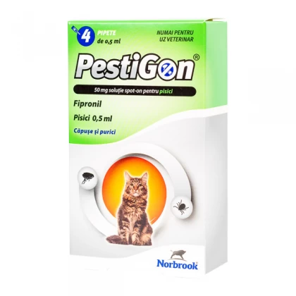 Antiparazitare - PestiGon Cat Fipronil x 4 pipete