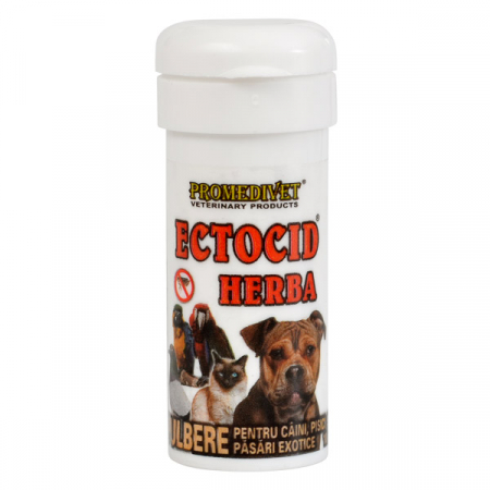 FARMACIE PISICI - Pulbere antiparazitara Caini si Pisici Ectocid Herba, 50 g