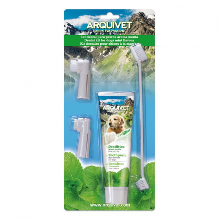 IGIENA CÂINI - SET DENTAL CU MENTA 2504