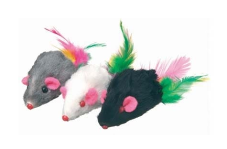 Jucarii pentru Pisici - SORICEL CU PENE 5CM AG008/D