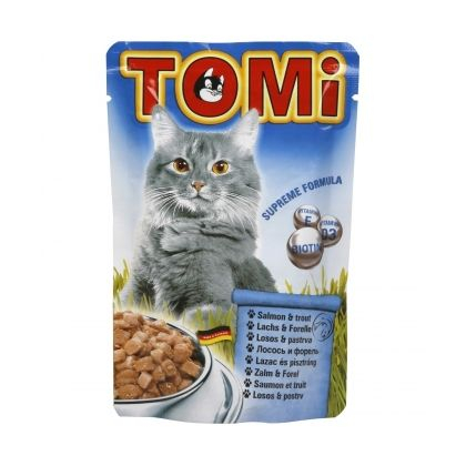 Hrană umedă - Tomi Cat cu Somon si Pastrav, 100 g