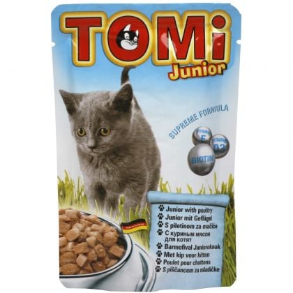 Hrană umedă - Tomi Cat Junior cu Pui, 100 g