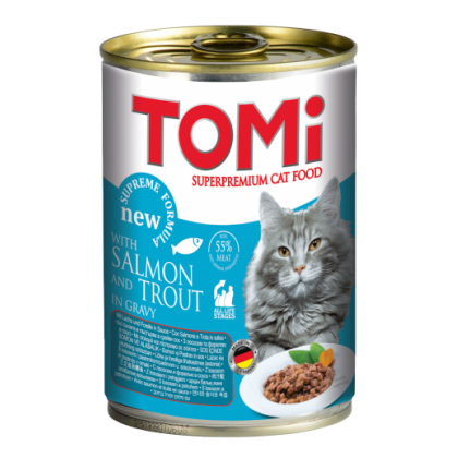 Hrană umedă - Tomi Cat Somon si Pastrav, 400 g