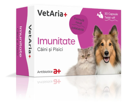 Suplimente&Vitamine - VETARTIA+ IMUNITATE CÂINI ȘI PISICI, 30 CAPSULE TWIST OFF, PALATABILE