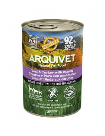 Hrană umedă - WET FOOD DOG VITEL SI CURCAN 400GR 1161