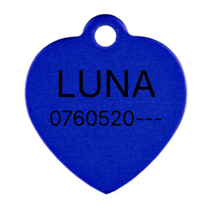 Medalion Personalizat pentru Câini și Pisici – Formă de Inimă, Aluminiu Roz [2]