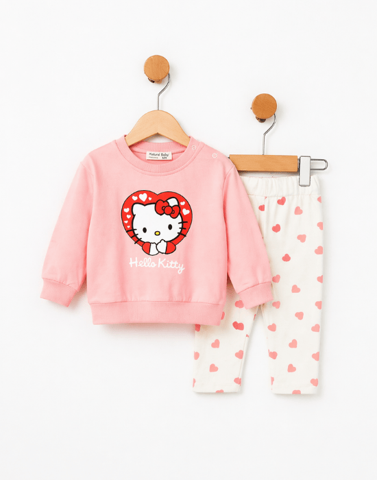 Compleu fetițe Hello Kitty, roz, 2 piese | 6–24 luni [3]