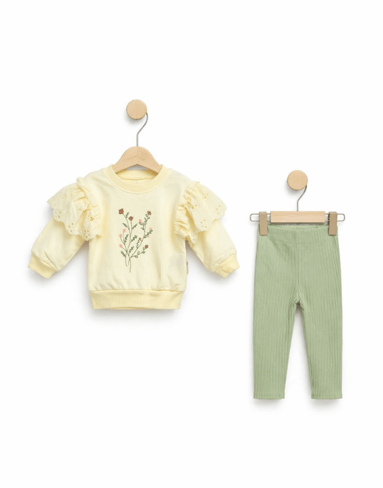 Compleu fetițe pastel, 2 piese | 6–24 luni [2]