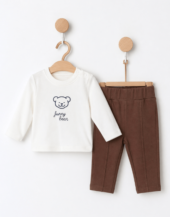 Set băieți 3 piese cu jachetă, bluză și pantaloni | 3–18 luni [3]