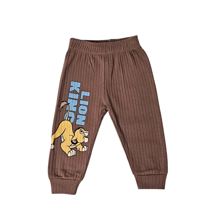 Set bebe unisex cu bluză și pantaloni – imprimeu leu [3]