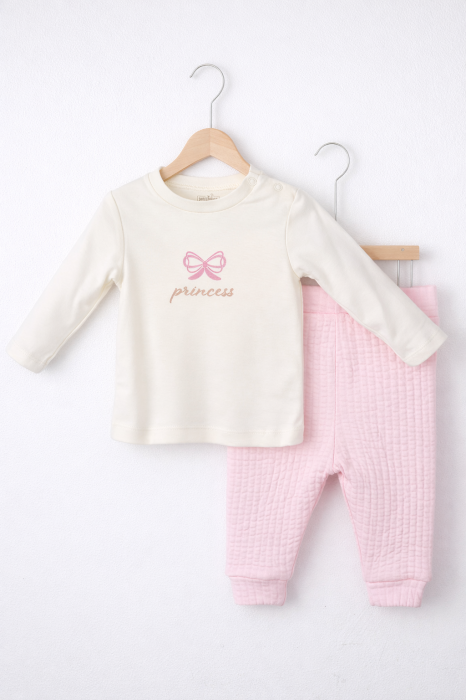 Set fetițe Princess - Hanorac, bluză si pantaloni [2]