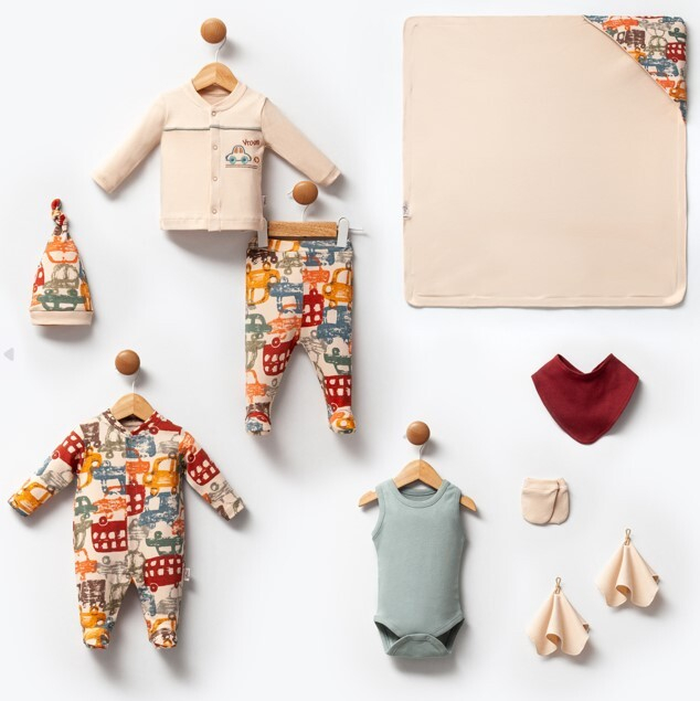 Set nou-născut 10 piese băieței - 0-3 Luni [1]