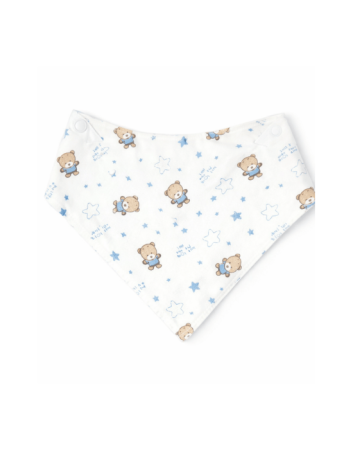 Colecția de Vară - Băvetică pentru băieței cu ursuleț și steluțe
