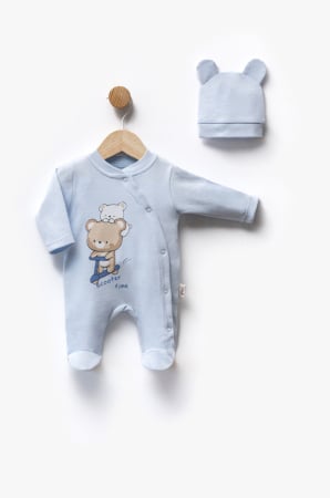 Salopete & Pijamale - Salopetă băieței + căciuliță