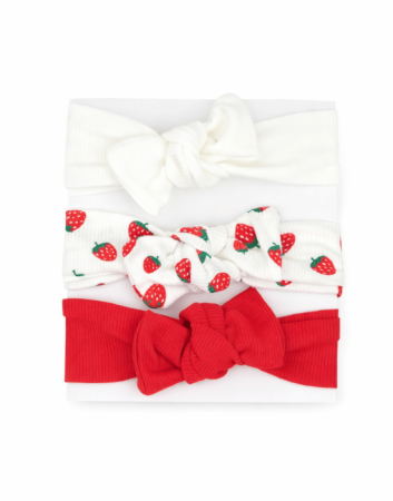 Colecția de Vară - Set 3 bentițe elastice bebe cu fundă | Fetițe 3–12 luni