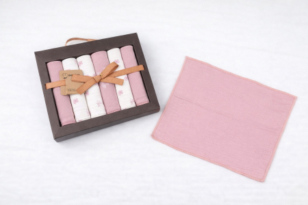 Accesorii vestimentare - Set museline bebe din bumbac – 7 bucăți