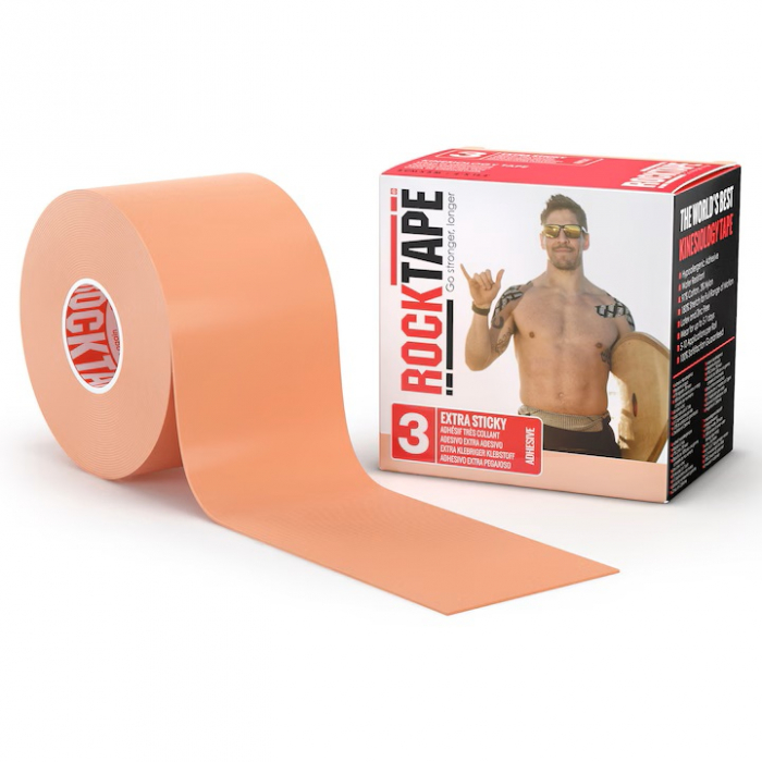 Banda kinesiologica rezistenta la apa RockTape H2O, 5cmx5m, culoare bej [1]