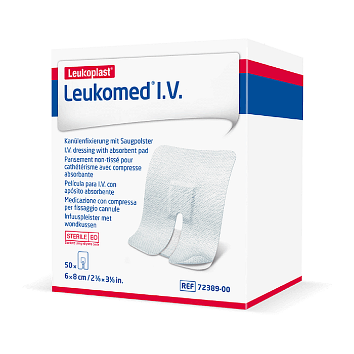 Plasturi fixare branula Leukomed IV, cutie 50buc, 6cmx8cm [1]
