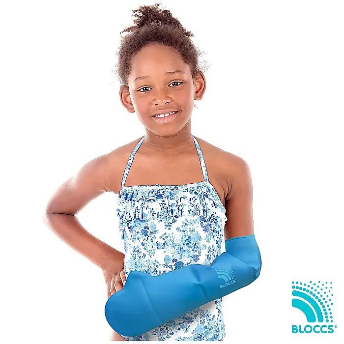 Protectie Bloccs pentru bandaj si ghips pentru mana copil, marime L, circumferinta mainii 20-26cm, lungime protectie 53cm [1]