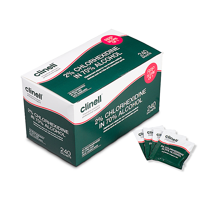 Servetele Clinell 70% Alcool, 2% Clorhexidina [1]
