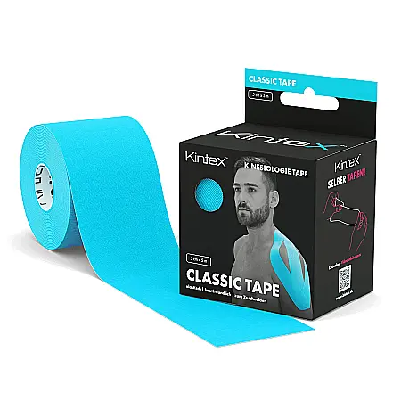 Benzi kinesiologice - Banda kinesiologica KINTEX Tape  5cm x 5m Azur