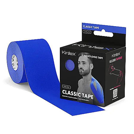 Benzi kinesiologice - Banda kinesiologica KINTEX Tape 5cm x 5m Navy Blue