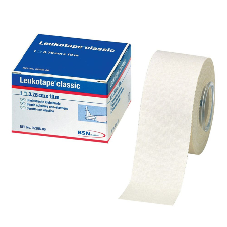 Produse medicina sportiva - Banda rigida de fixare Leukotape Classic/ culoarea ALB