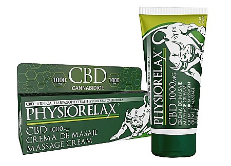 Crema antiinflamatoare pentru masaj cu CBD, Physiorelax CBD 1000mg, 75 ml [0]