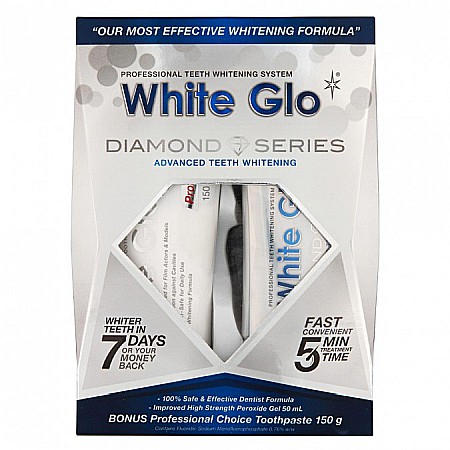 Produse White Glo - Kit Tratament White Glo Diamond Series, 50 ml + Pasta de dinti White Glo Professional Choice, 100 ml