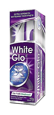 Produse White Glo - Pasta de dinti White Glo - 2 in 1