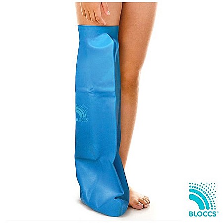 Protectii DryPro & Bloccs - Protectie Bloccs pentru bandaj si ghips de picior, pentru copii, marime XL, lungime 77cm, circumferinta picior 43-58cm