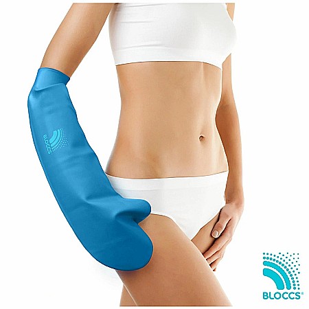 Protectii DryPro & Bloccs - Protectie Bloccs pentru bandaj si ghips pentru adulti,  pana la cot,  lungime 55 cm, circumferinta 26-37 cm