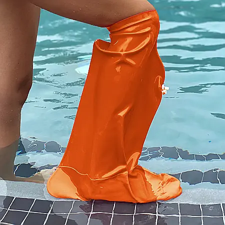 Protectii DryPro & Bloccs - Protectie impermeabila de picior DryPro, pana la genunchi, marime S, circumferinta piciorului 25,5 -33 cm, lungime protectie 54cm