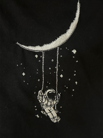 TRicou brodat astronaut dama [1]