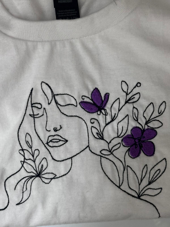 Tricou brodat dama [1]