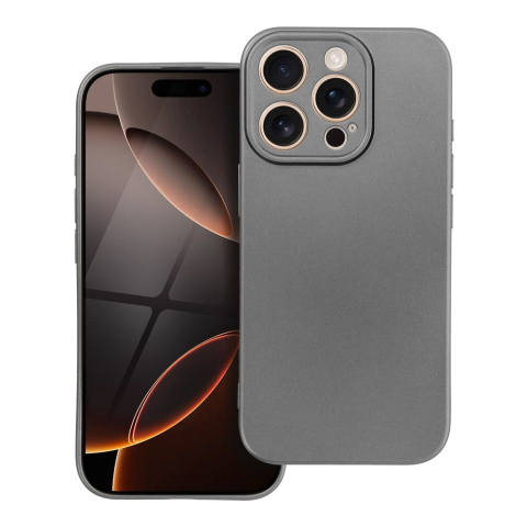 Husă iPhone 17 din silicon catifea – Metallic Pink [4]