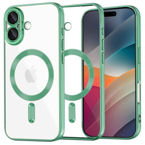 Iphone - Husa iPhone 17 MagSafe Luxury Cristal Green
