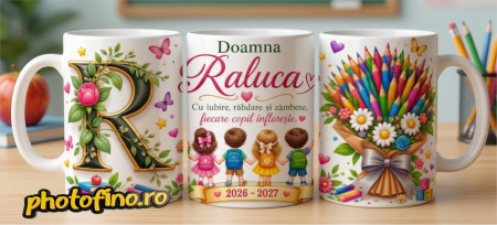 Căni și Ardezie personalizate - Cana personalizată pentru Învățătoare/Educatoare