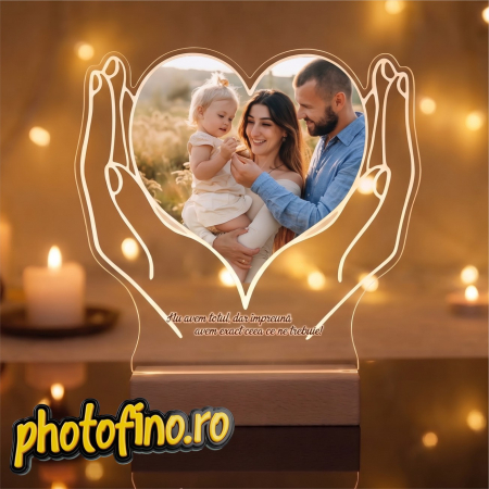 Lampă Led Lemn - lampa led familie